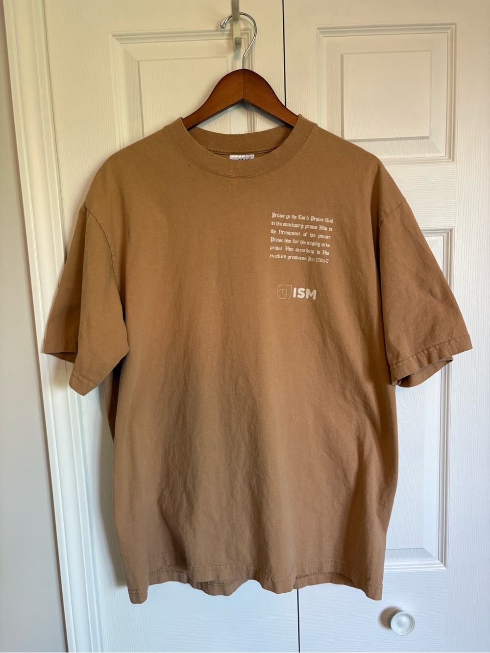 Shaka Wear Super Heavyweight Brown Religious Christian Graphic T-Shirt Mens XL